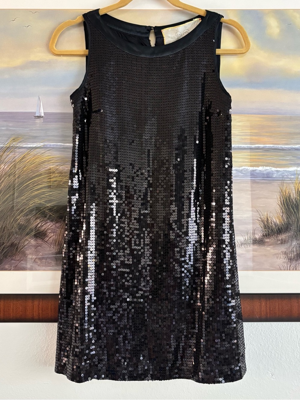 Johnny Was For Love and Liberty Sequin Shift Dress XS EUC